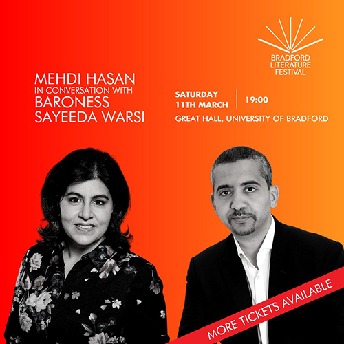 BRADFORD: Mehdi Hasan and Baroness Sayeeda Warsi